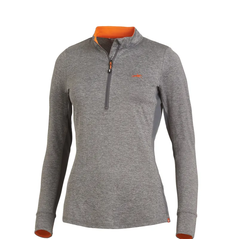 Schockemohle Page Ladies Functional Shirt - Grey Melange